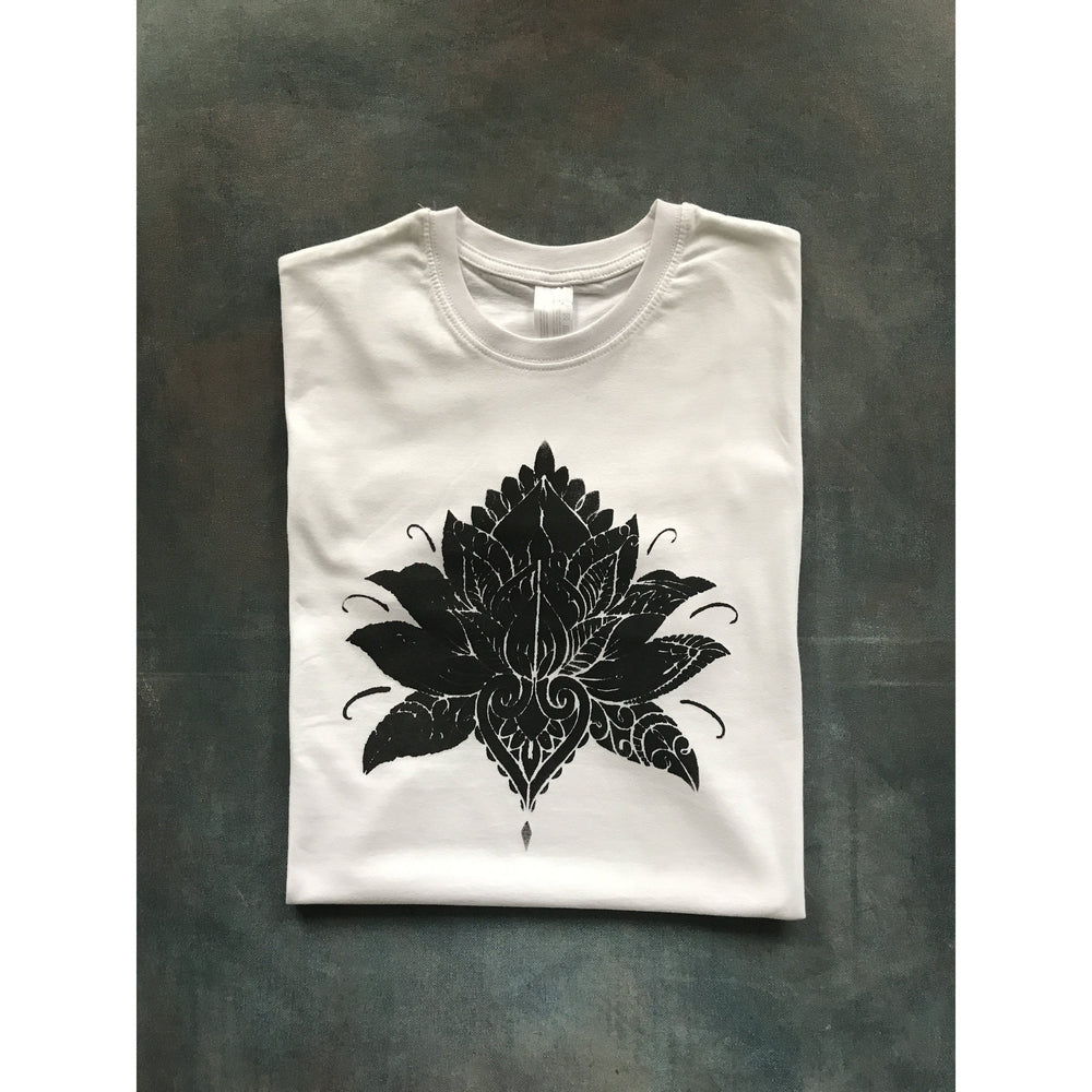 T-shirt Mandela lotus print-T-Shirt-Het Spullenpakhuis