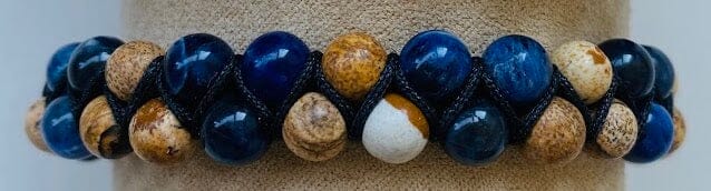 Heren armband (half) edelstenen- SALE
