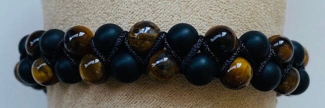 Heren armband (half) edelstenen- SALE