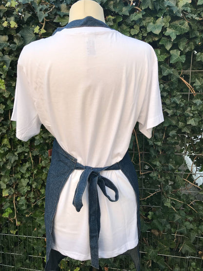 Stoer denim kook of barbecue schort- SALE