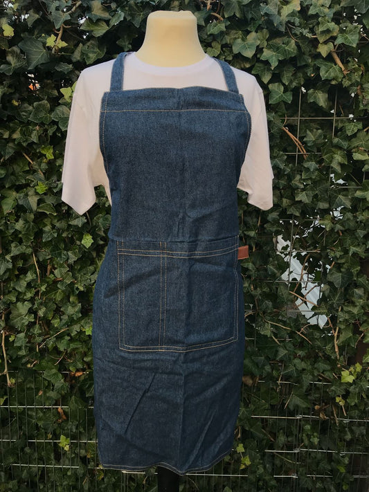 denim schort barbeque bbq koken keuken keukenhulp kokkerellen barbecue