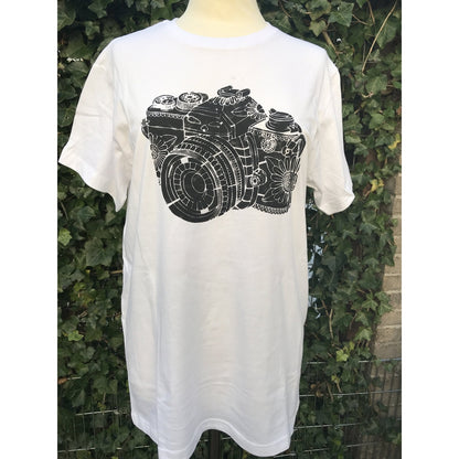 T-shirt camera print-T-Shirt-Het Spullenpakhuis