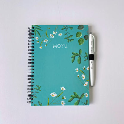 Moyu herbruikbaar notitieboek floral