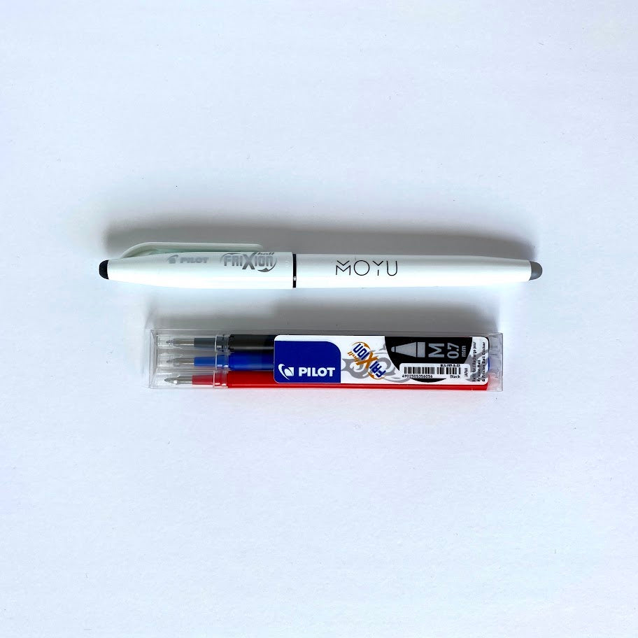 Moyu frixion pen met 3 penvullingen