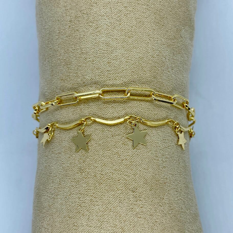 schakelarmband 2x ster/breed