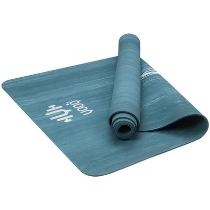 yogamat rubber blauw